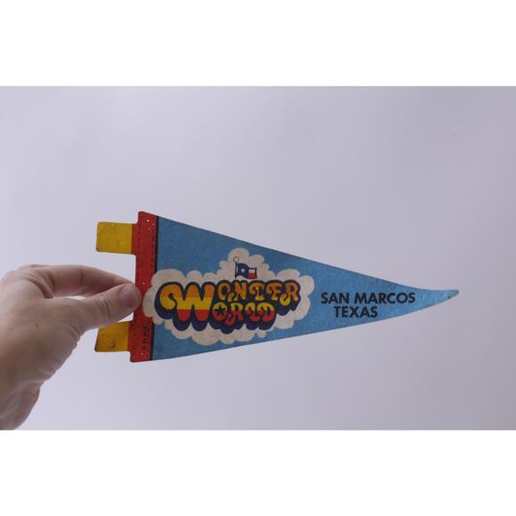 Wonder World, San Marcos, Texas, Adventure Park, Felt Pennant~ 241211-WH M-17-03 - Picture 1 of 2